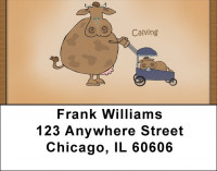 A Cow's Life Address Labels | LBQBB-04
