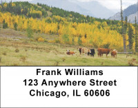 Grazing Cattle Address Labels | LBQBB-11