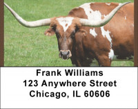 Longhorns Address Labels | LBQBB-14