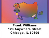 Moo Rainbows Address Labels | LBQBB-15
