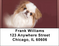 Japanese Chin Portrait Address Labels | LBQBB-65