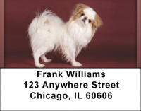 Japanese Chin Portrait Address Labels | LBQBB-65