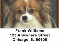 Papillon Portrait Address Labels | LBQBB-78