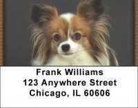 Papillon Portrait Address Labels | LBQBB-78