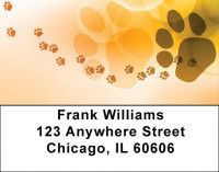 Playful Paw Prints Address Labels | LBQBB-82