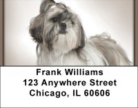 Shih Tzu Portraits Address Labels | LBQBB-95