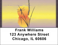 A dragonfly World Address Labels | LBQBC-04
