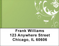 Dragonfly Filigree Address Labels | LBQBC-09