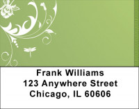 Dragonfly Filigree Address Labels | LBQBC-09