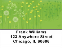 Fields Of Wildflowers And Dragonflies Address Labels | LBQBC-11