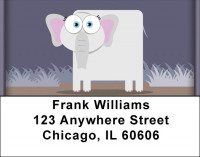 Elephant Fantasies Address Labels | LBQBC-17