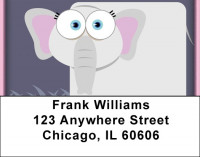 Elephant Fantasies Address Labels | LBQBC-17