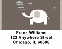 Lucky White Elephants Address Labels | LBQBC-19