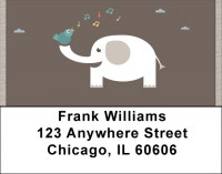 Lucky White Elephants Address Labels | LBQBC-19