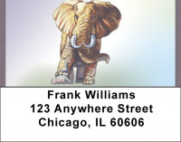 Playful Elephants Address Labels | LBQBC-20