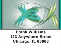 Artistic Fish Symbols Address Labels | LBQBC-27