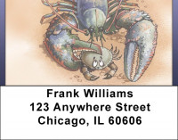 Lobster And Crab Address Labels | LBQBC-38