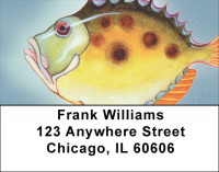 Tropical Artistic Fish Address Labels | LBQBC-46
