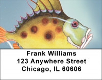 Tropical Artistic Fish Address Labels | LBQBC-46
