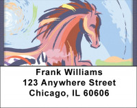 Wild Horses Address Labels | LBQBC-60