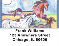 Wild Horses Address Labels | LBQBC-60