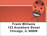 Ladybug Seeing Red Address Labels | LBQBC-89