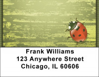 Shabby Chic With Ladybug Address Labels | LBQBC-94