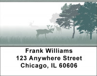 Moose In Misty Morning Address Labels | LBQBD-07