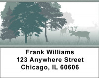 Moose In Misty Morning Address Labels | LBQBD-07