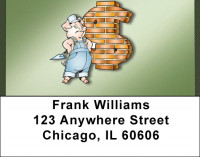 Three Little Pigs Address Labels | LBQBD-12