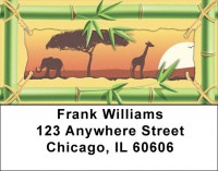 African Moonlight Address Labels | LBQBD-18