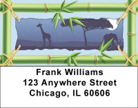 African Moonlight Address Labels | LBQBD-18