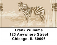 African Zebra Address Labels | LBQBD-43