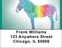 Stripes Of Many Colors Address Labels | LBQBD-44