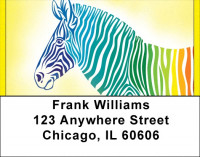 Stripes Of Many Colors Address Labels | LBQBD-44