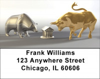 Bull Verses Bear Address Labels | LBQBD-73