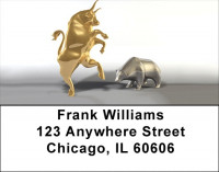 Bull Verses Bear Address Labels | LBQBD-73
