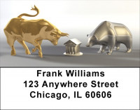 Bull Verses Bear Address Labels | LBQBD-73