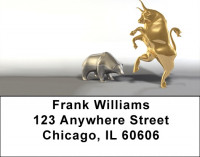 Bull Verses Bear Address Labels | LBQBD-73