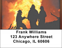 Heroic Firefighters Address Labels | LBQBD-75