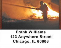 Heroic Firefighters Address Labels | LBQBD-75