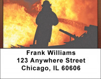 Heroic Firefighters Address Labels | LBQBD-75