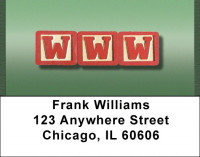 WWW And URL Blocks Address Labels | LBQBD-84