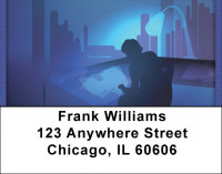 Burning The Midnight Oil Address Labels | LBQBD-90
