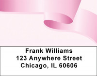Pink Ribbons Of Hope Address Labels | LBQBE-10