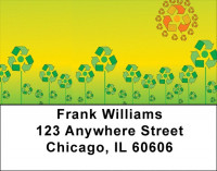 Recycle And Grow Green Address Labels | LBQBE-16