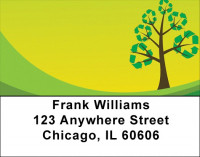 Recycle And Grow Green Address Labels | LBQBE-16