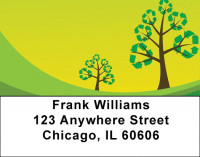 Recycle And Grow Green Address Labels | LBQBE-16