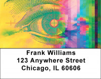 Rainbow Eyes Address Labels | LBQBE-24