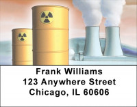 Nuclear Power Address Labels | LBQBE-34